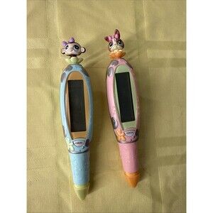 Littlest Pet Shop Pocket Virtual Digital Pens 2 Pink Blue LPS 2007 Untested